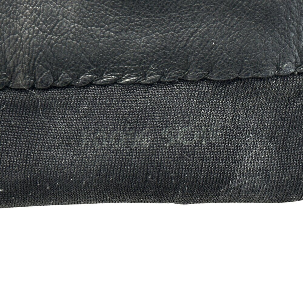 Hermes Hermès Kelly Gloves for Women, Leather, Silk, Mink, Black, Brown, Fur, - Picture 6 of 10